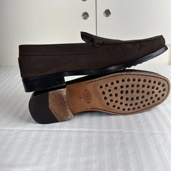 Tod’s Sueded loafers.